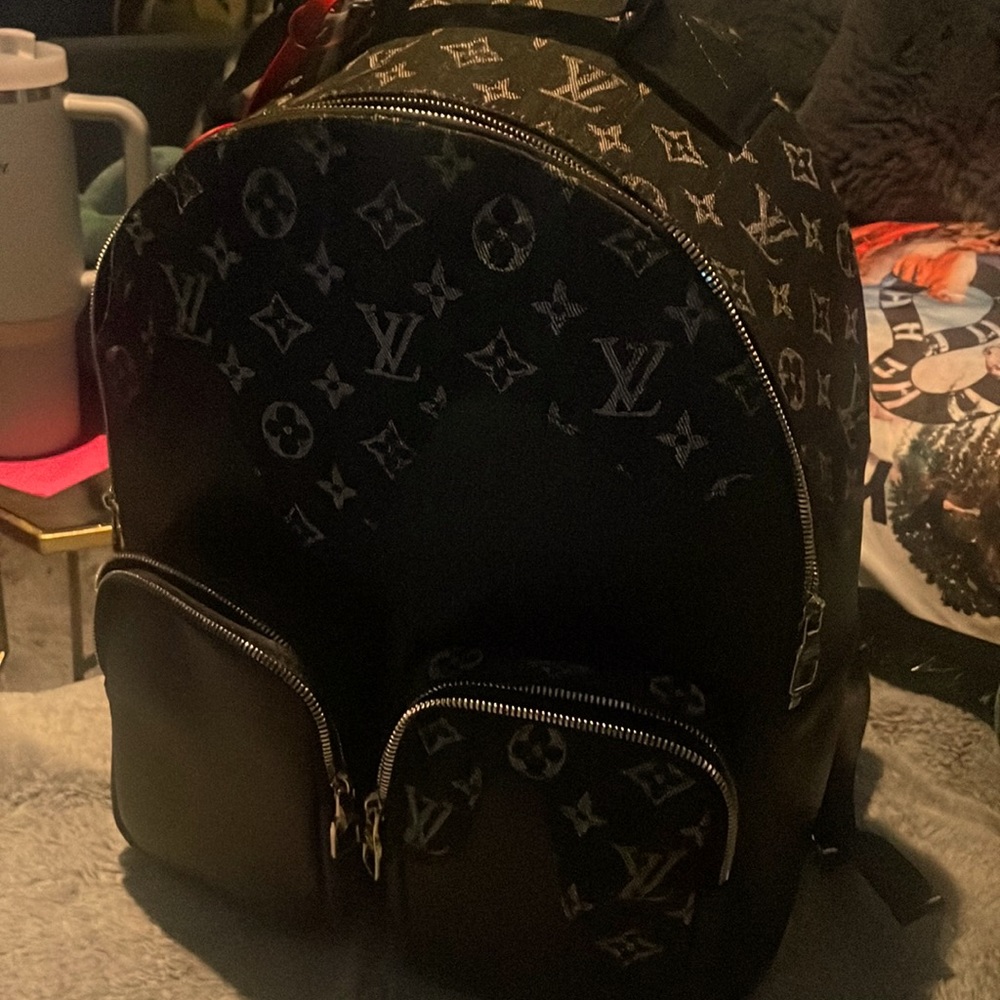 LV Backpack denim Virgil Abloh